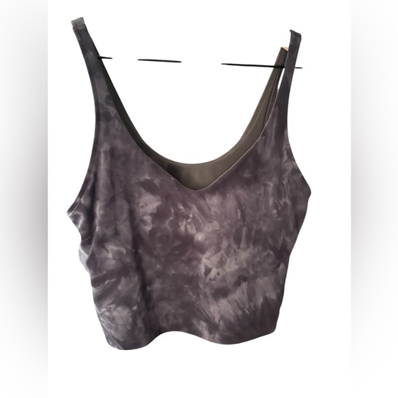 Lululemon Align Tank Diamond Dye Pitch‎ Grey Graphite Grey Size 12 - Picture 3 of 7